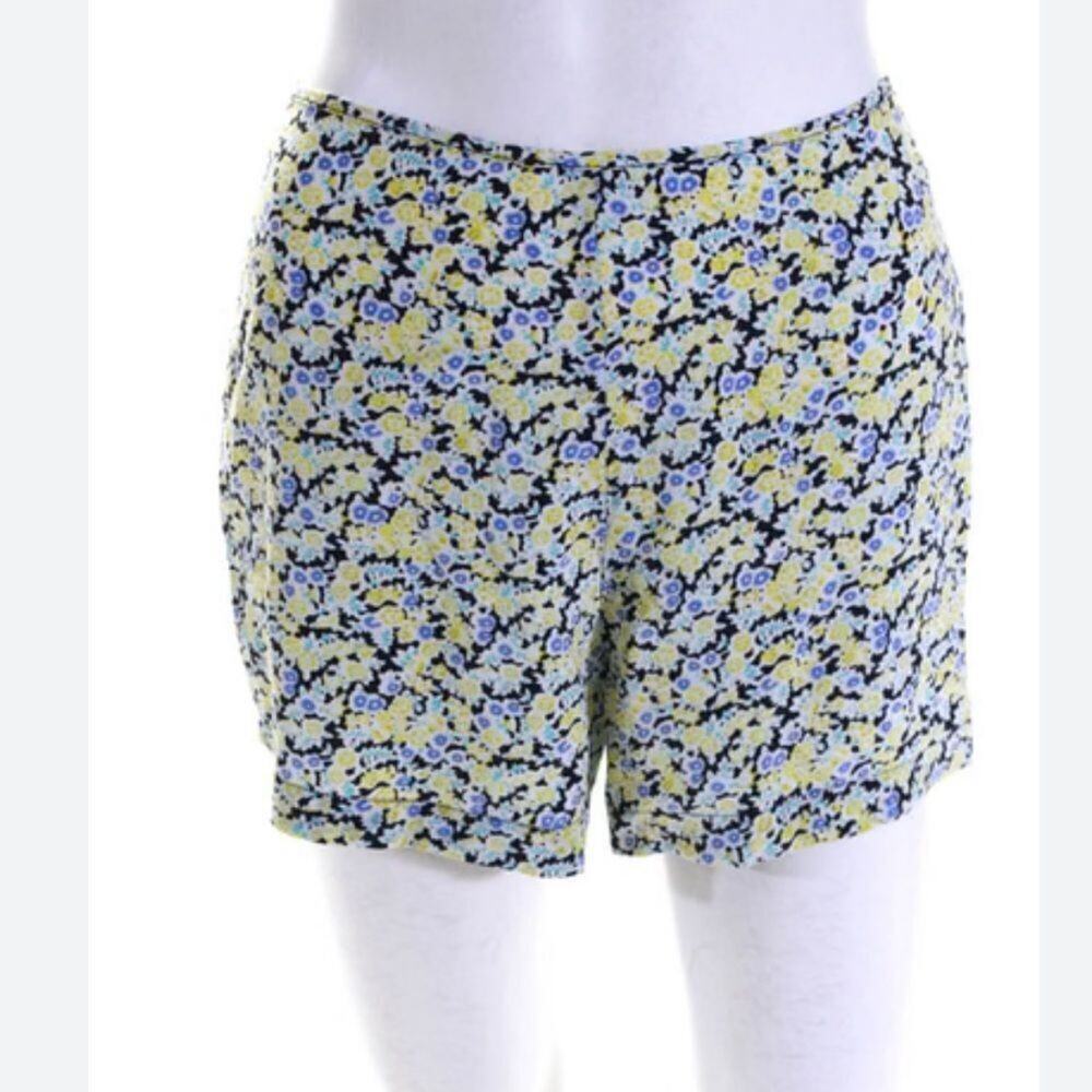 EQUIPMENT FEMME FLORAL SILK SHORT SIZE M